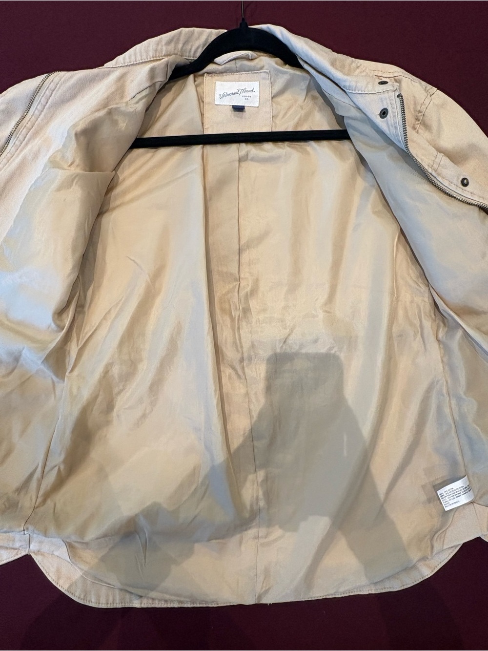 Universal Thread Tan Utility Jacket with Front Pockets - Picture 13 of 14